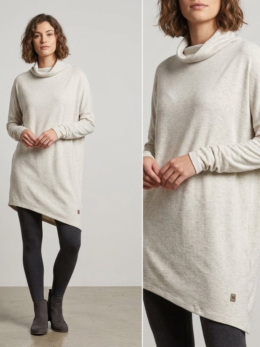 Message Factory Recycled Cotton Asymmetrical Dress